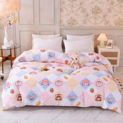 91家纺网 家纺一手货源 找家纺 总甜之梦 新款12868全棉定制尺寸印花系列单被套