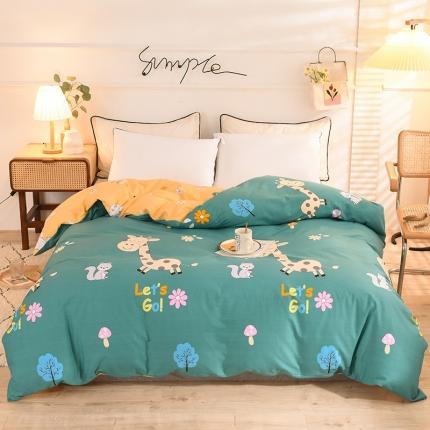 91家纺网 家纺一手货源 找家纺 总甜之梦 新款12868全棉定制尺寸印花系列单被套