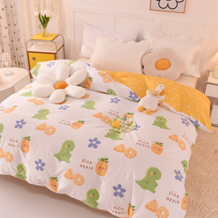 91家纺网 家纺一手货源 找家纺 总甜之梦 新款12868全棉定制尺寸印花系列单被套