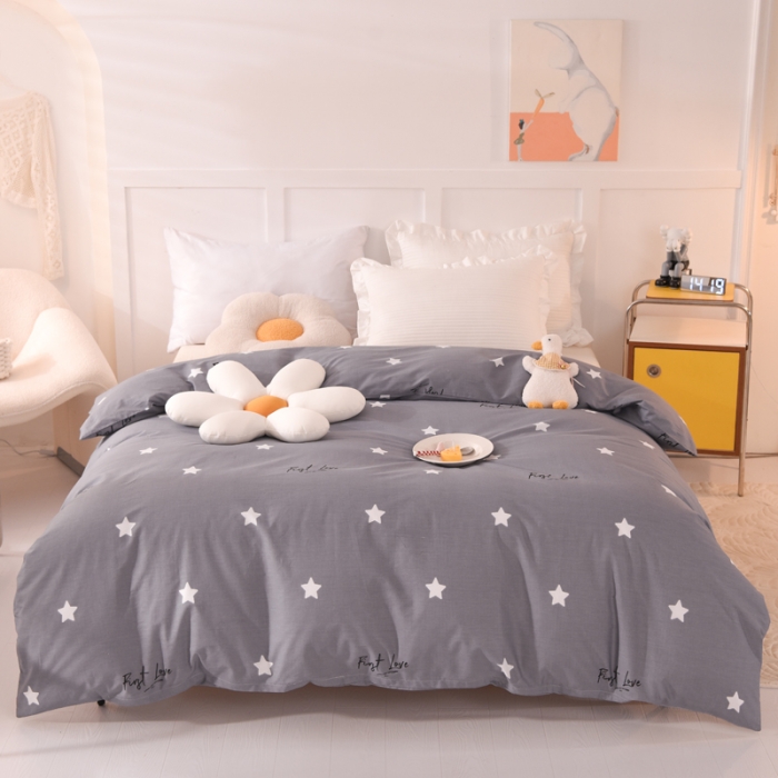 91家纺网 家纺一手货源 找家纺 甜之梦 新款12868全棉定制尺寸印花系列单被套 新纯色星空