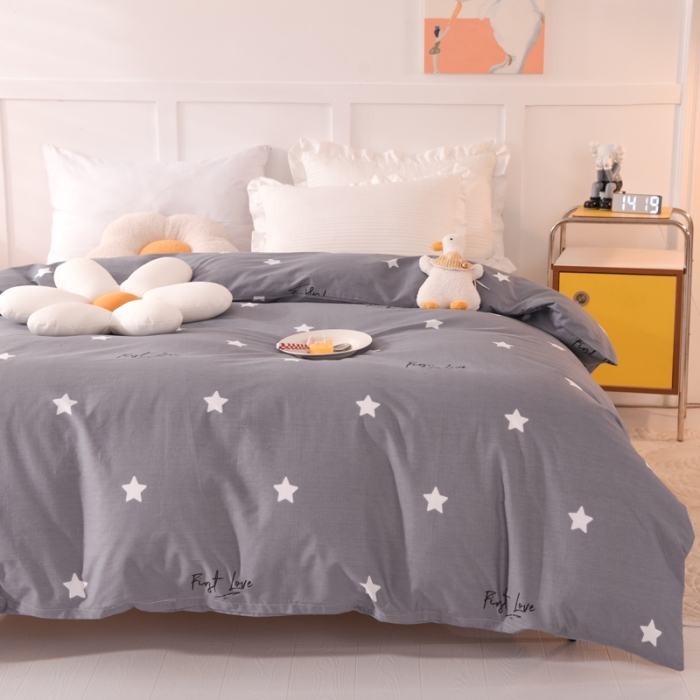 91家纺网 家纺一手货源 找家纺 甜之梦 新款12868全棉定制尺寸印花系列单被套 新纯色星空