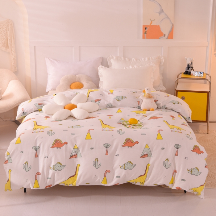 91家纺网 家纺一手货源 找家纺 甜之梦 新款12868全棉定制尺寸印花系列单被套 新侏罗纪