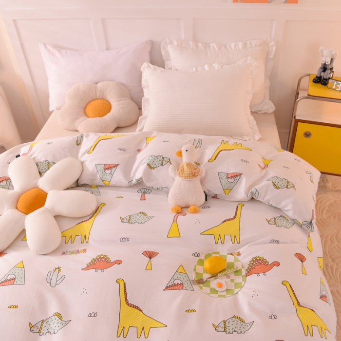 91家纺网 家纺一手货源 找家纺 甜之梦 新款12868全棉定制尺寸印花系列单被套 新侏罗纪