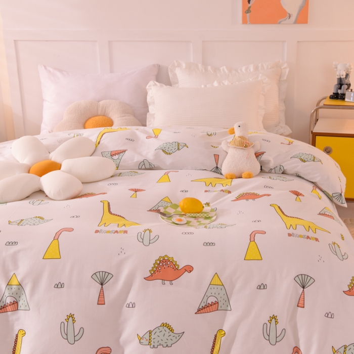 91家纺网 家纺一手货源 找家纺 甜之梦 新款12868全棉定制尺寸印花系列单被套 新侏罗纪