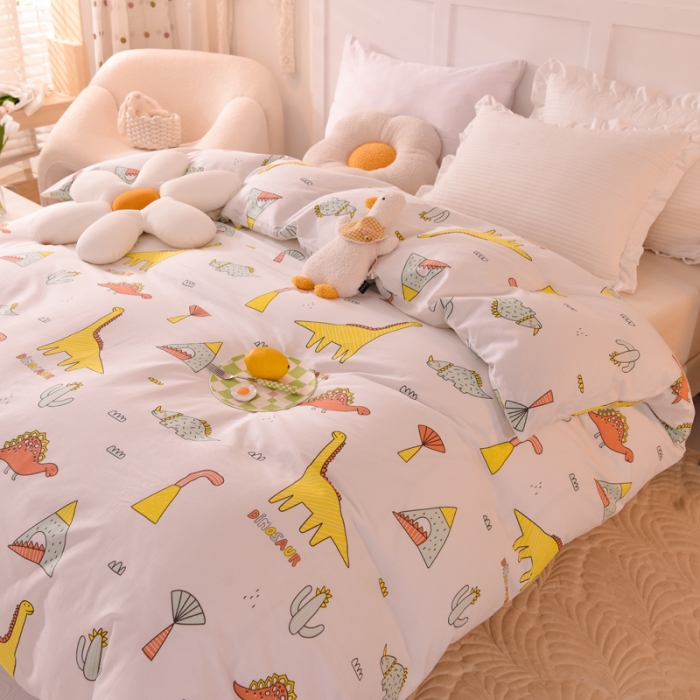 91家纺网 家纺一手货源 找家纺 甜之梦 新款12868全棉定制尺寸印花系列单被套 新侏罗纪