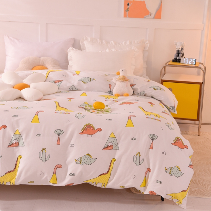 91家纺网 家纺一手货源 找家纺 甜之梦 新款12868全棉定制尺寸印花系列单被套 新侏罗纪