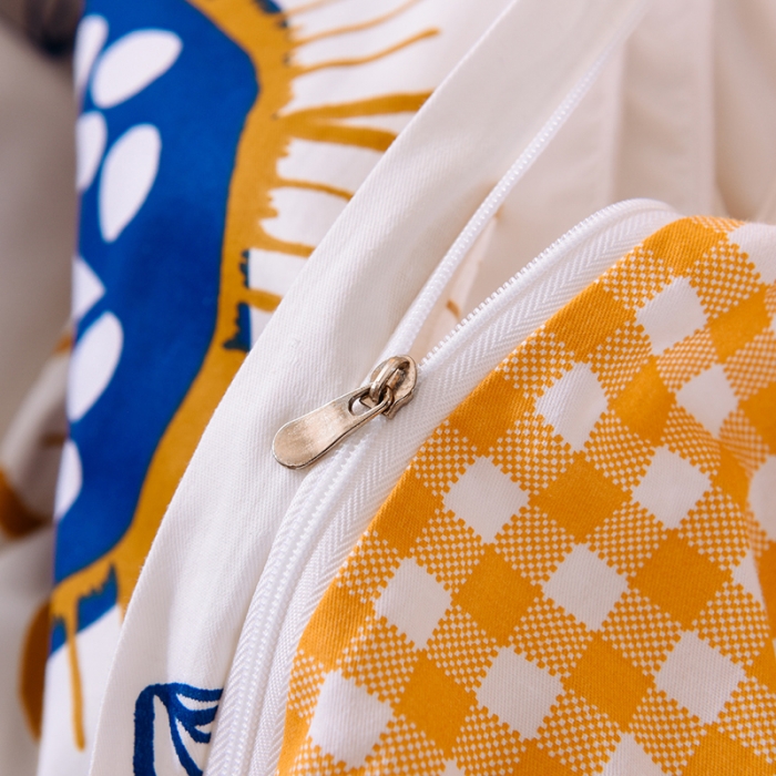 91家纺网 家纺一手货源 找家纺 甜之梦 新款12868全棉定制尺寸印花系列单被套 蝶恋花