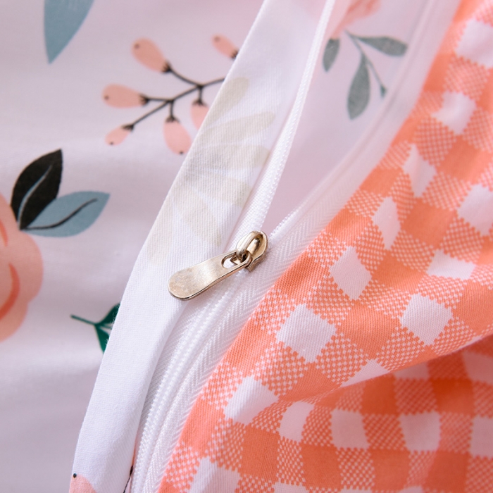 91家纺网 家纺一手货源 找家纺 甜之梦 新款12868全棉定制尺寸印花系列单被套 粉红佳人