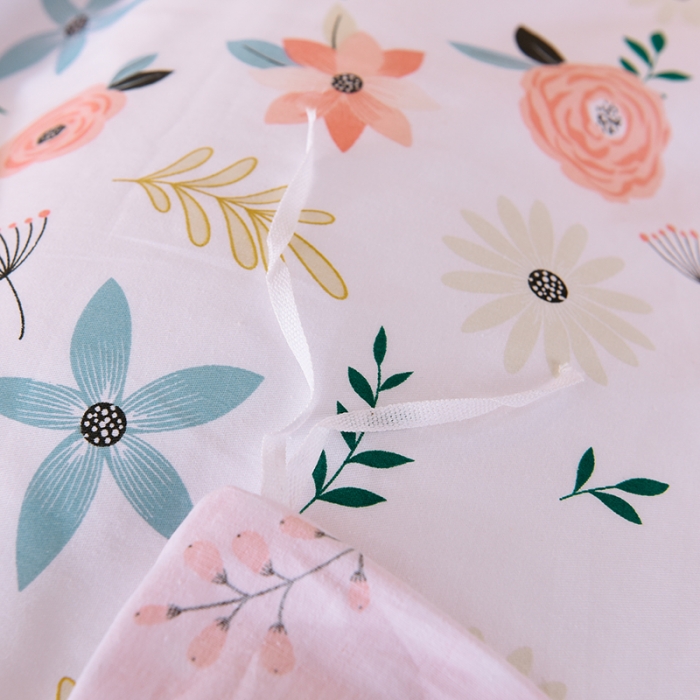 91家纺网 家纺一手货源 找家纺 甜之梦 新款12868全棉定制尺寸印花系列单被套 粉红佳人