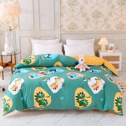 甜之梦 新款12868全棉定制尺寸印花系列单被套 恐龙派对