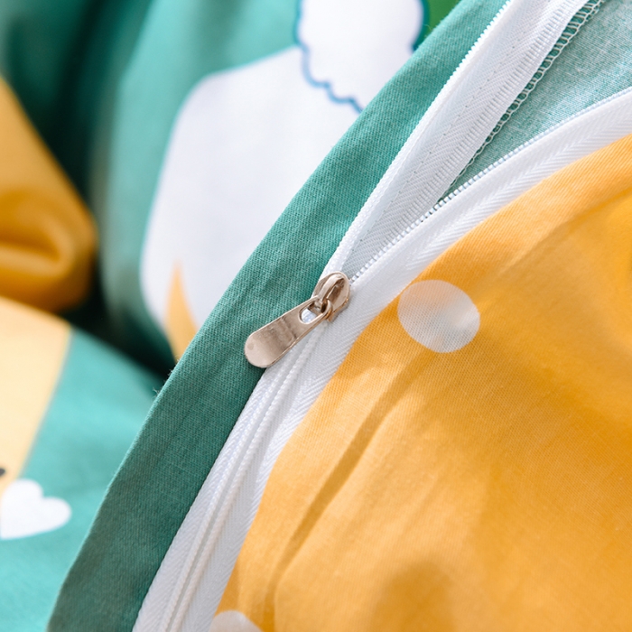 91家纺网 家纺一手货源 找家纺 甜之梦 新款12868全棉定制尺寸印花系列单被套 恐龙派对