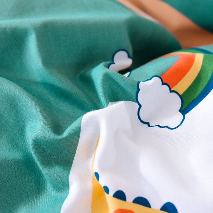 91家纺网 家纺一手货源 找家纺 甜之梦 新款12868全棉定制尺寸印花系列单被套 恐龙派对