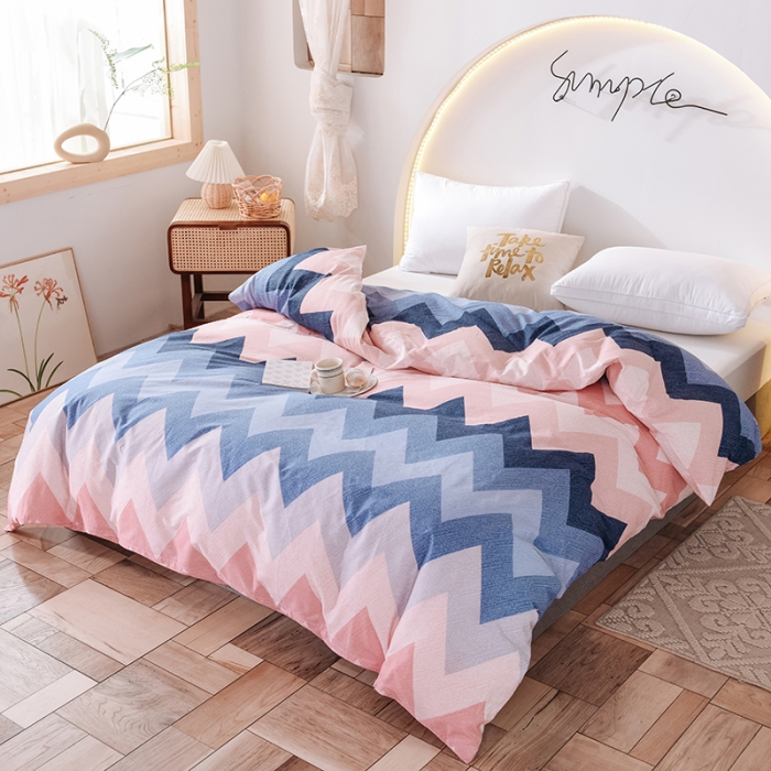 91家纺网 家纺一手货源 找家纺 甜之梦 新款12868全棉定制尺寸印花系列单被套 梦境红