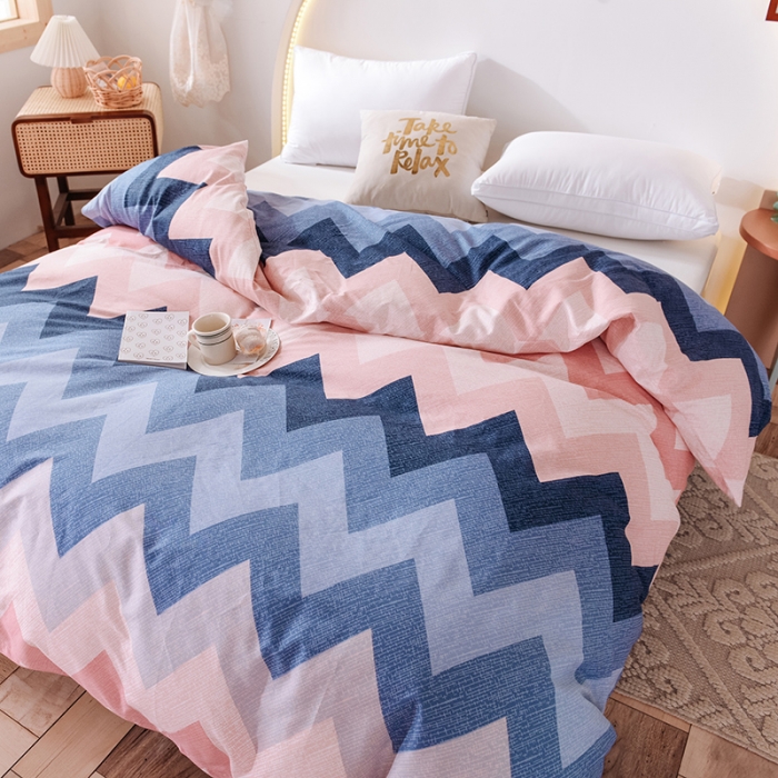 91家纺网 家纺一手货源 找家纺 甜之梦 新款12868全棉定制尺寸印花系列单被套 梦境红