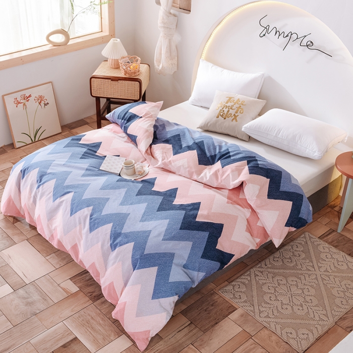 91家纺网 家纺一手货源 找家纺 甜之梦 新款12868全棉定制尺寸印花系列单被套 梦境红