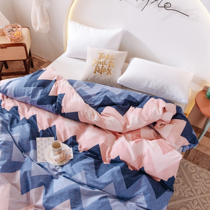 91家纺网 家纺一手货源 找家纺 甜之梦 新款12868全棉定制尺寸印花系列单被套 梦境红