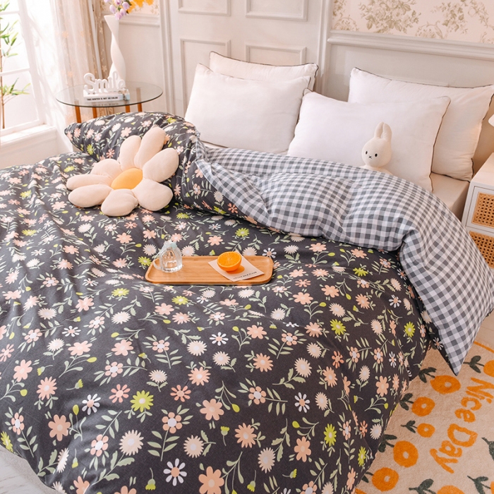 91家纺网 家纺一手货源 找家纺 甜之梦 新款12868全棉定制尺寸印花系列单被套 沁园春