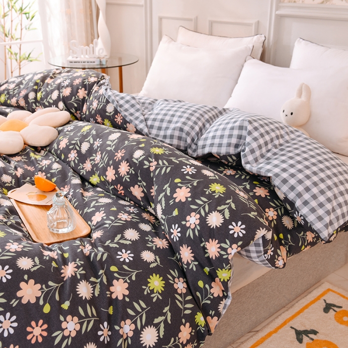 91家纺网 家纺一手货源 找家纺 甜之梦 新款12868全棉定制尺寸印花系列单被套 沁园春