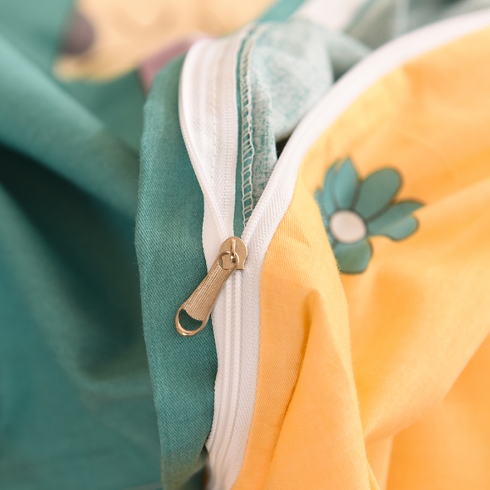 91家纺网 家纺一手货源 找家纺 甜之梦 新款12868全棉定制尺寸印花系列单被套 小鹿精灵绿