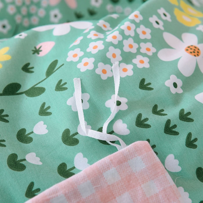 91家纺网 家纺一手货源 找家纺 甜之梦 新款12868全棉定制尺寸印花系列单被套 雨霖铃绿