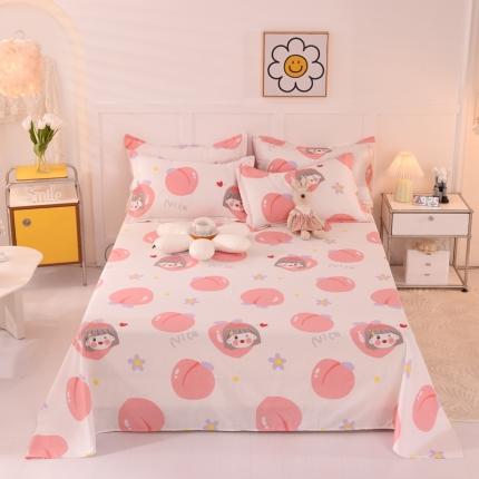 91家纺网 家纺一手货源 找家纺 总甜之梦 新款12868全棉定制尺寸印花系列单床单