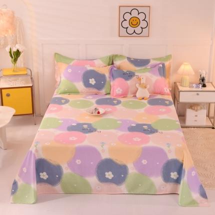 91家纺网 家纺一手货源 找家纺 总甜之梦 新款12868全棉定制尺寸印花系列单床单