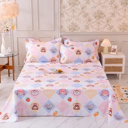 91家纺网 家纺一手货源 找家纺 总甜之梦 新款12868全棉定制尺寸印花系列单床单