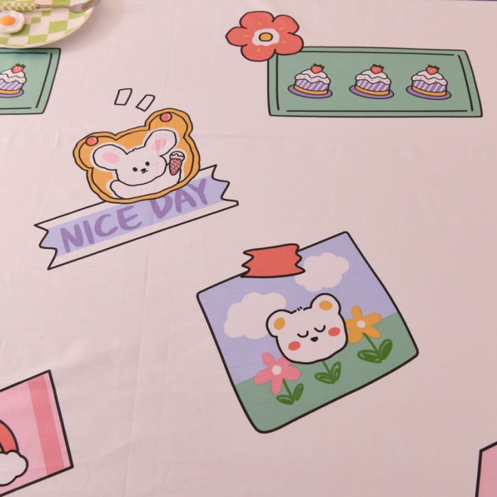 91家纺网 家纺一手货源 找家纺 甜之梦 新款12868全棉定制尺寸印花系列单床单 幸运女孩