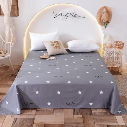 甜之梦 新款12868全棉定制尺寸印花系列单床单 纯色星空
