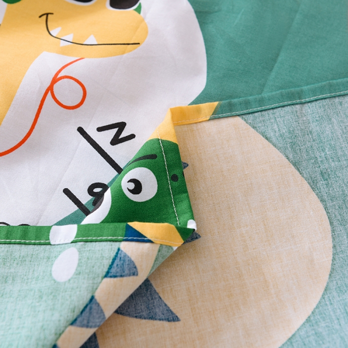 91家纺网 家纺一手货源 找家纺 甜之梦 新款12868全棉定制尺寸印花系列单床单 恐龙派对