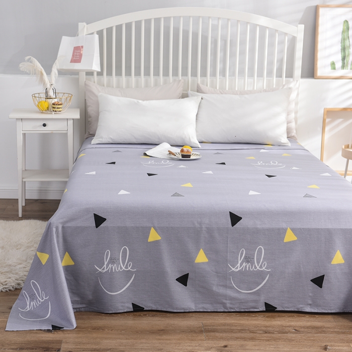 91家纺网 家纺一手货源 找家纺 甜之梦 新款12868全棉定制尺寸印花系列单床单 灵动空间