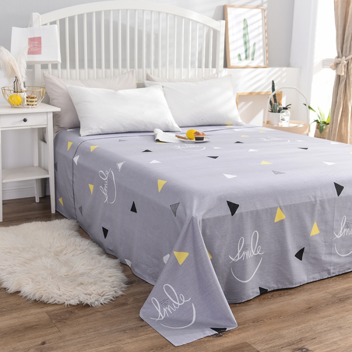 91家纺网 家纺一手货源 找家纺 甜之梦 新款12868全棉定制尺寸印花系列单床单 灵动空间