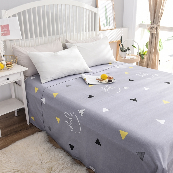 91家纺网 家纺一手货源 找家纺 甜之梦 新款12868全棉定制尺寸印花系列单床单 灵动空间