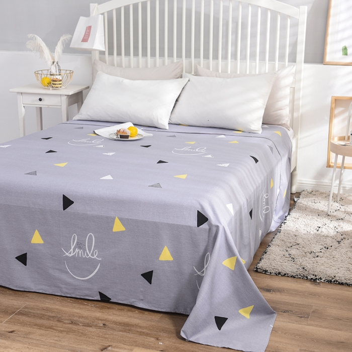 91家纺网 家纺一手货源 找家纺 甜之梦 新款12868全棉定制尺寸印花系列单床单 灵动空间