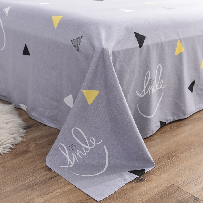 91家纺网 家纺一手货源 找家纺 甜之梦 新款12868全棉定制尺寸印花系列单床单 灵动空间