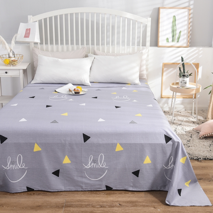 91家纺网 家纺一手货源 找家纺 甜之梦 新款12868全棉定制尺寸印花系列单床单 灵动空间