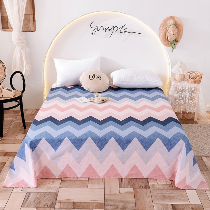 91家纺网 家纺一手货源 找家纺 甜之梦 新款12868全棉定制尺寸印花系列单床单 梦境红