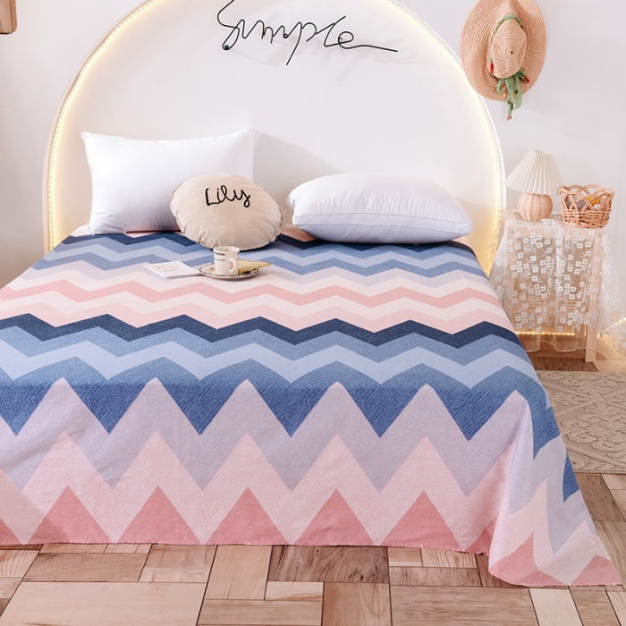 91家纺网 家纺一手货源 找家纺 甜之梦 新款12868全棉定制尺寸印花系列单床单 梦境红