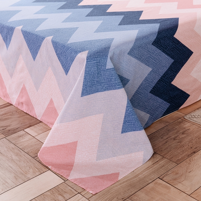 91家纺网 家纺一手货源 找家纺 甜之梦 新款12868全棉定制尺寸印花系列单床单 梦境红