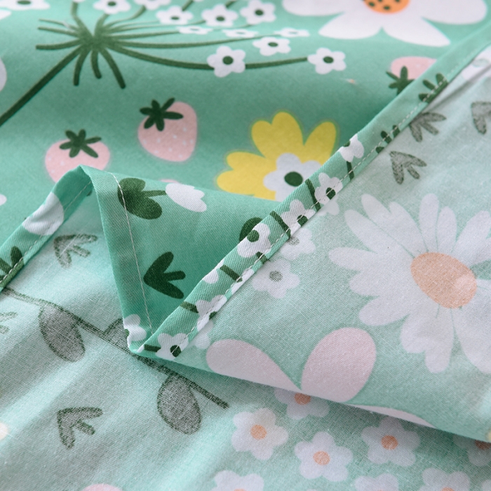 91家纺网 家纺一手货源 找家纺 甜之梦 新款12868全棉定制尺寸印花系列单床单 雨霖铃绿