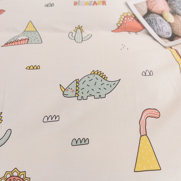 91家纺网 家纺一手货源 找家纺 甜之梦 新款12868全棉定制尺寸印花系列单床单 侏罗纪