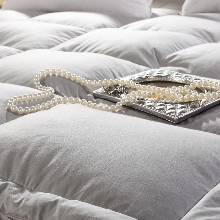 91家纺网 家纺一手货源 找家纺 俏企鹅 2025新款双层凌空床垫 银灰