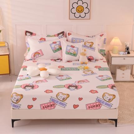 91家纺网 家纺一手货源 找家纺 总甜之梦 新款12868全棉印花系列单床笠（可接缺角异型）