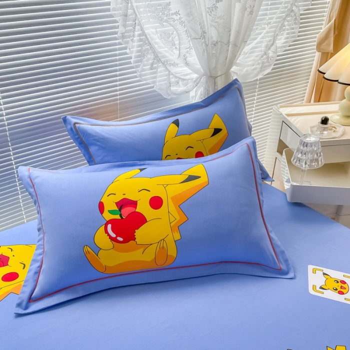 91家纺网 家纺一手货源 找家纺 金爱家 2023新款大版卡通磨毛四件套 贪吃