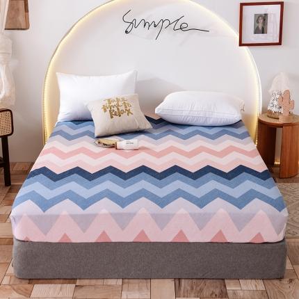 甜之梦 新款12868全棉印花系列单床笠（可接缺角异型） 梦境红