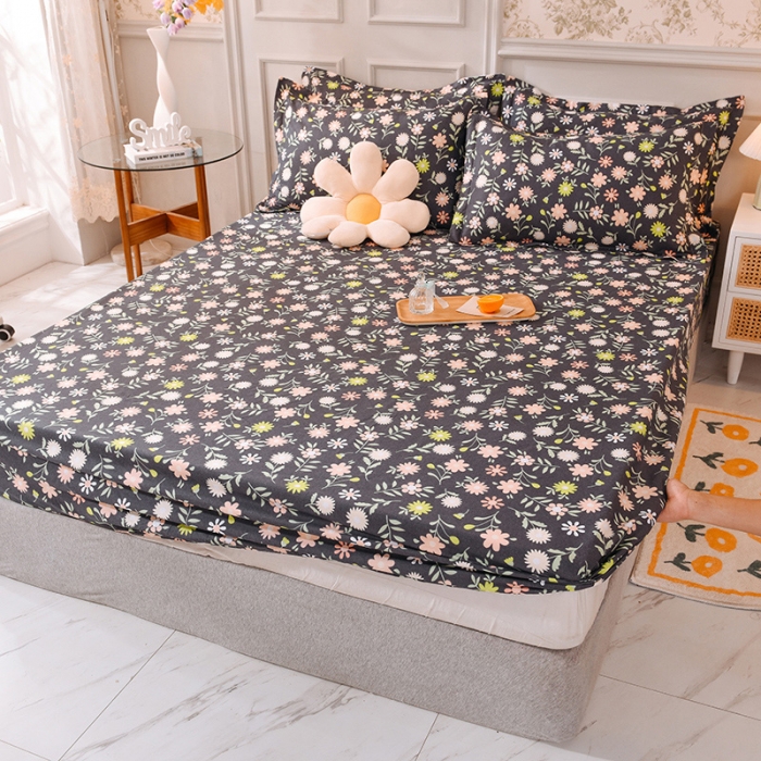 91家纺网 家纺一手货源 找家纺 甜之梦 新款12868全棉印花系列单床笠（可接缺角异型） 沁园春