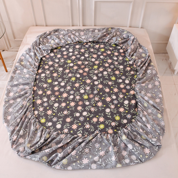 91家纺网 家纺一手货源 找家纺 甜之梦 新款12868全棉印花系列单床笠（可接缺角异型） 沁园春