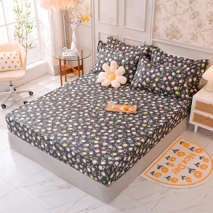 91家纺网 家纺一手货源 找家纺 甜之梦 新款12868全棉印花系列单床笠（可接缺角异型） 沁园春