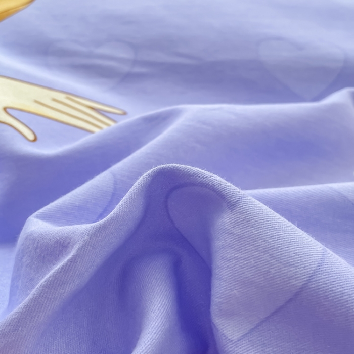 91家纺网 家纺一手货源 找家纺 金爱家 2023新款大版卡通磨毛四件套 阳光公主