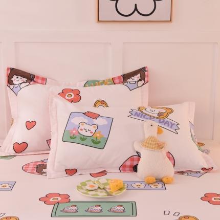 91家纺网 家纺一手货源 找家纺 总甜之梦 2025新款12868全棉印花系列单品枕套